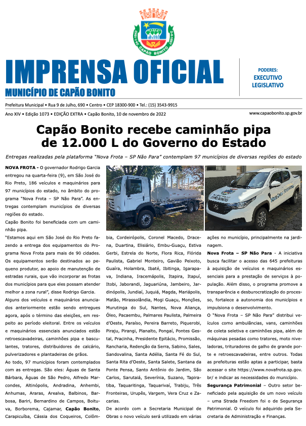 Capa da edição