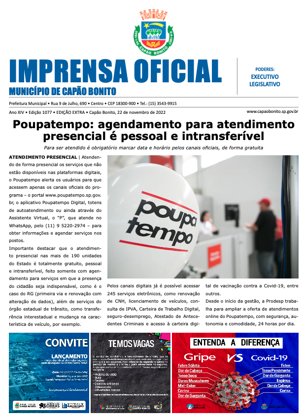 Capa da edição