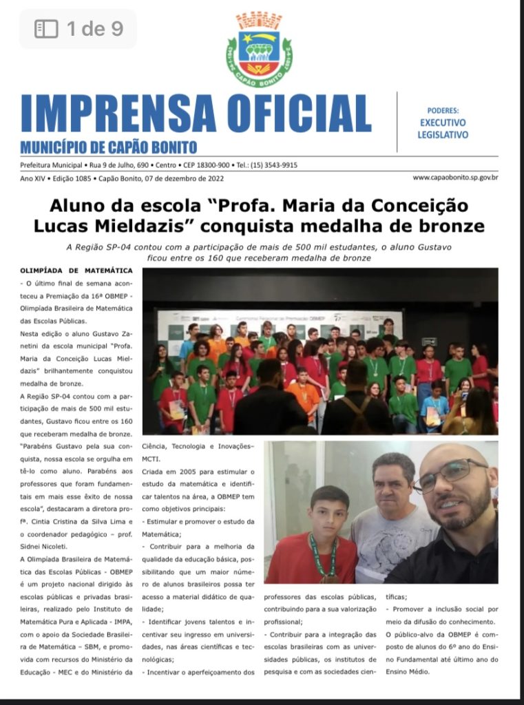 Capa da edição