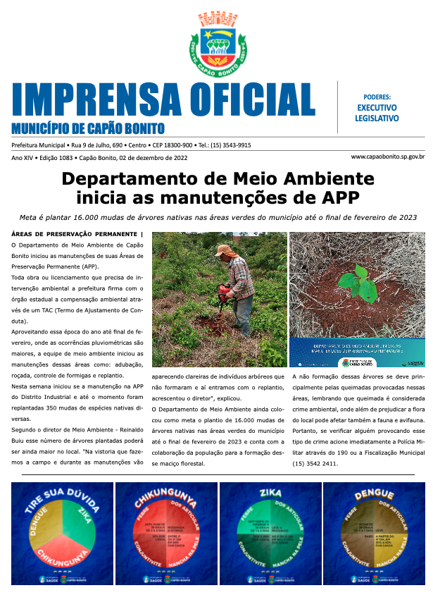 Capa da edição