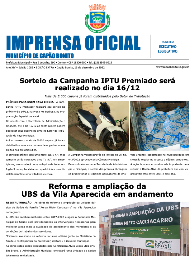 Capa da edição