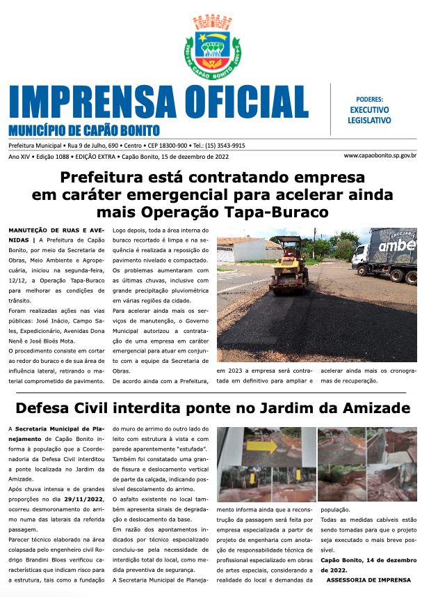 Capa da edição
