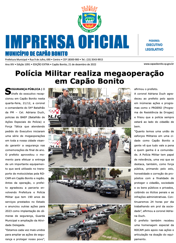 Capa da edição