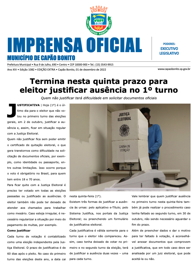 Capa da edição