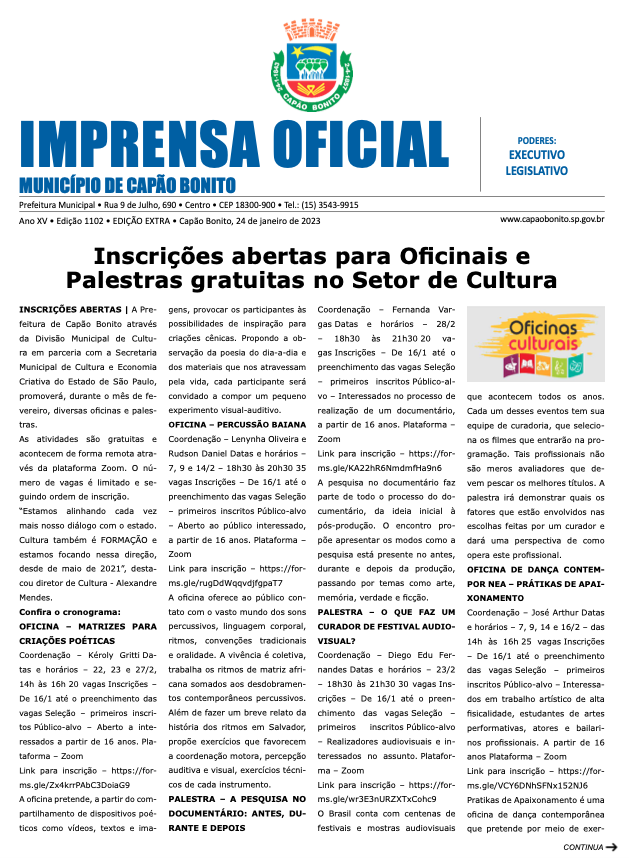 Capa da edição