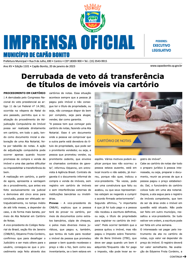 Capa da edição