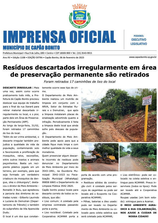 Capa da edição