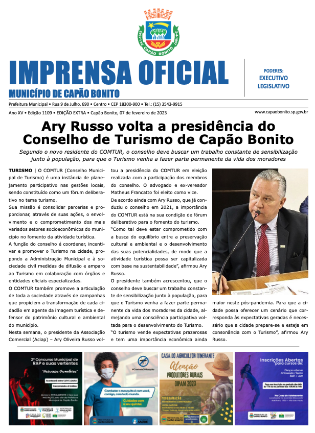 Capa da edição