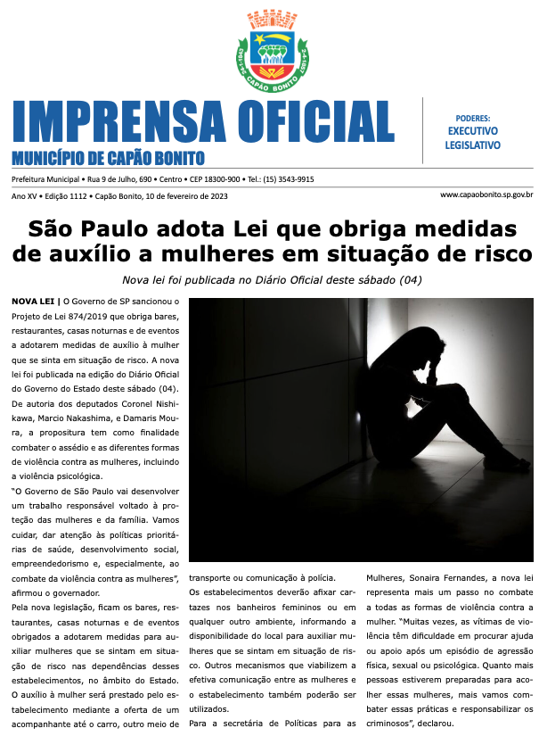 Capa da edição