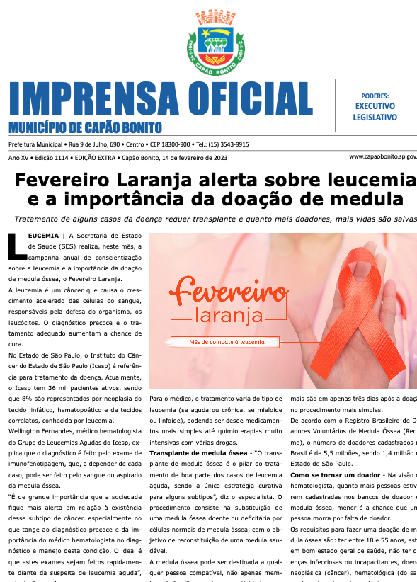 Capa da edição