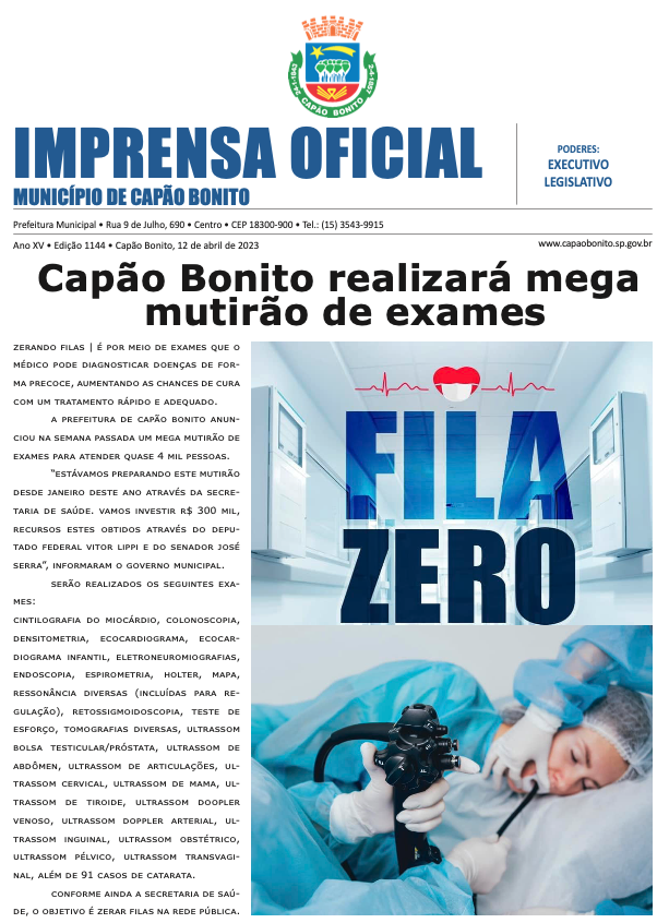 Capa da edição
