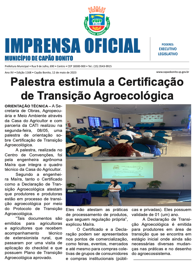 Capa da edição