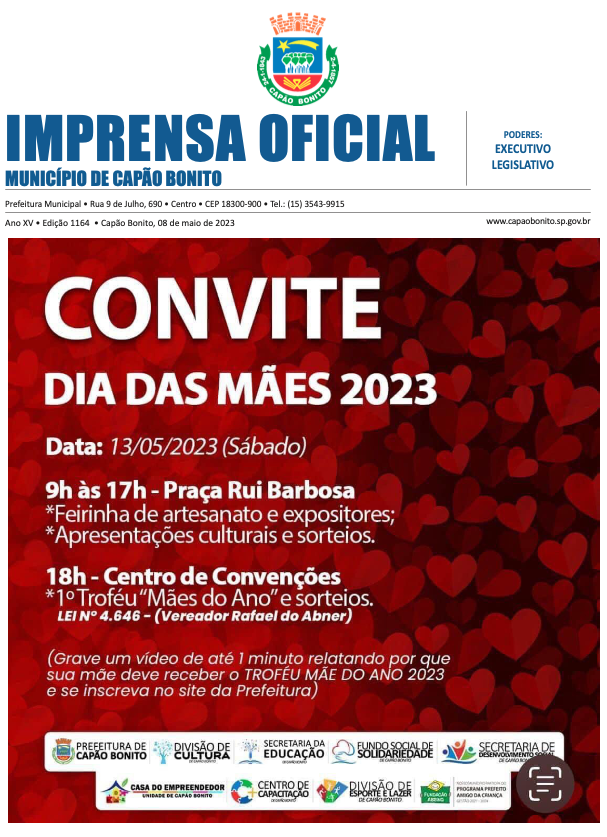Capa da edição