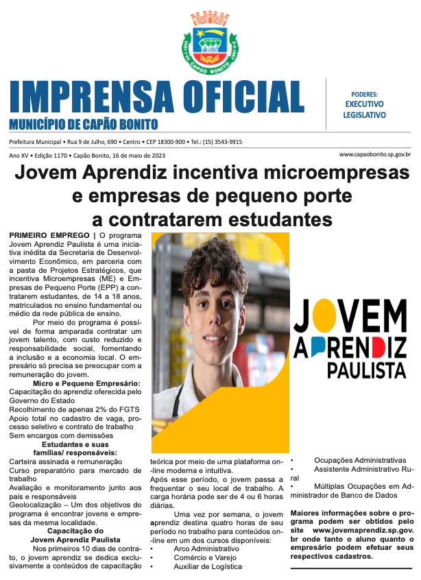 Capa da edição