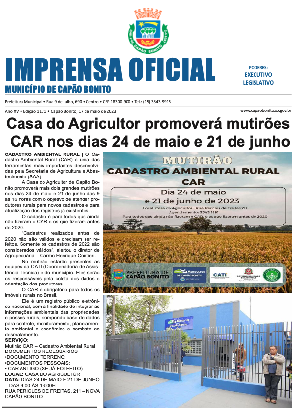 Capa da edição