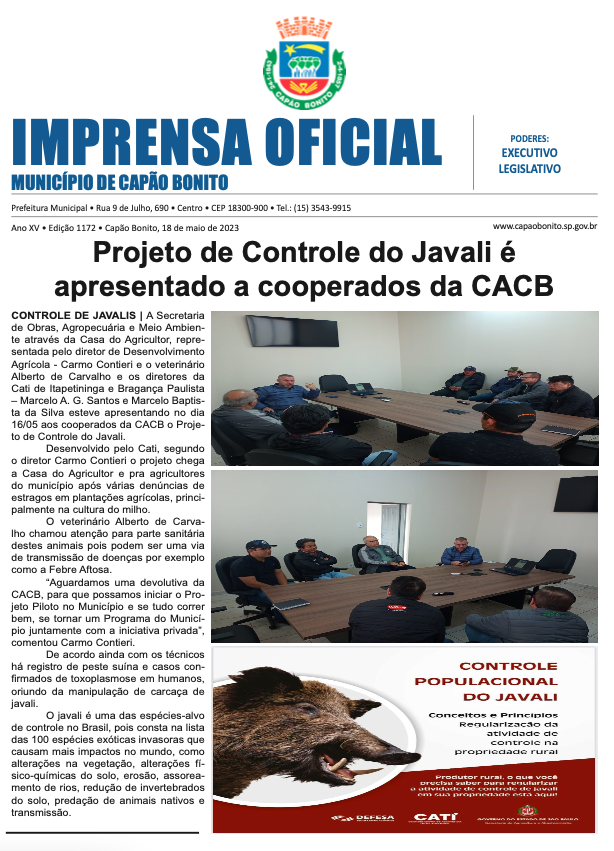 Capa da edição