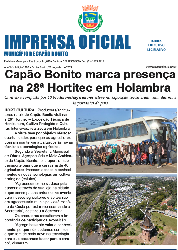 Capa da edição
