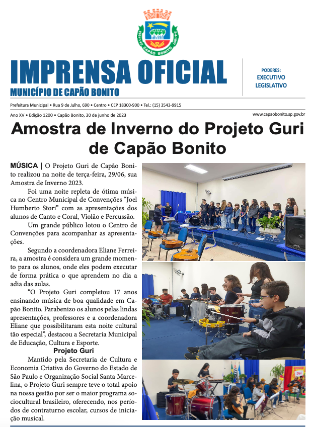 Capa da edição