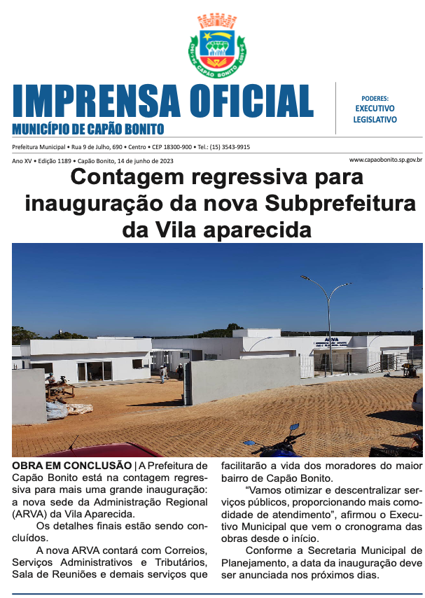 Capa da edição