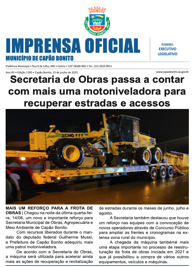 Capa da edição