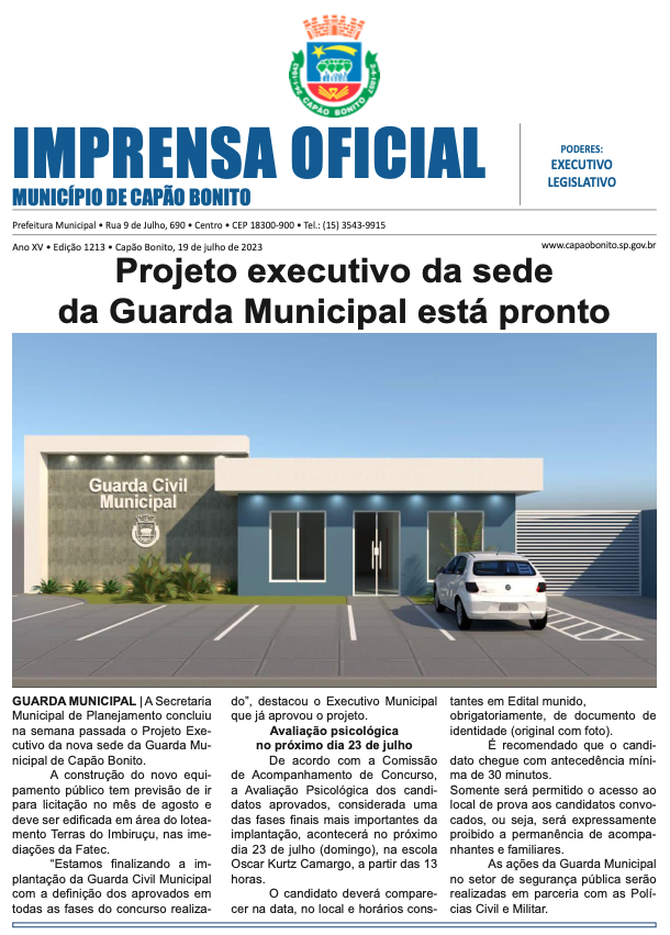 Capa da edição
