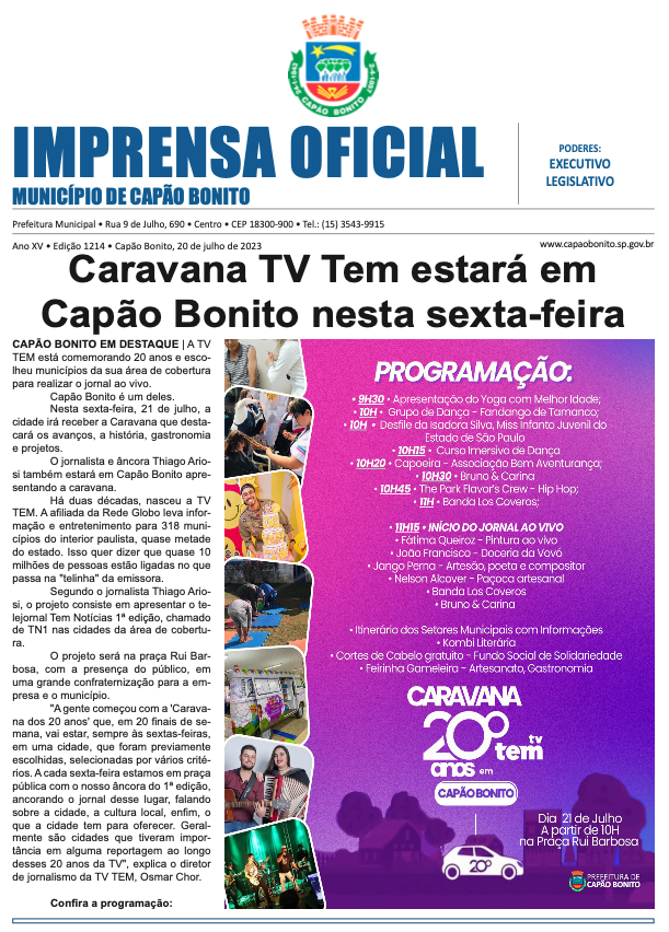 Capa da edição