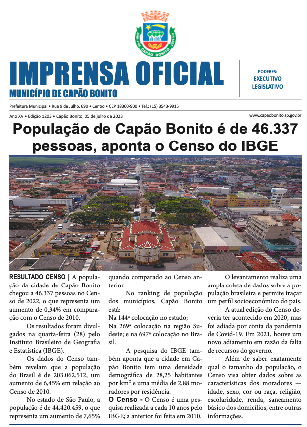 Capa da edição