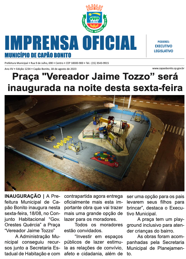 Capa da edição