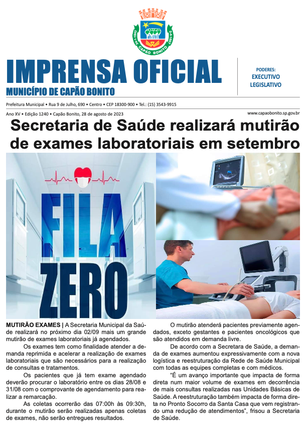 Capa da edição