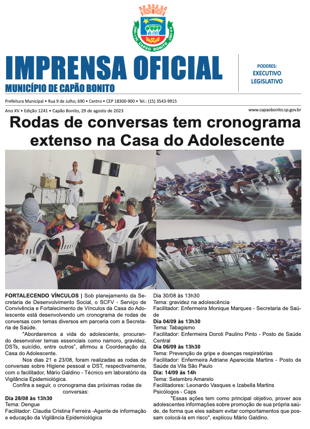 Capa da edição