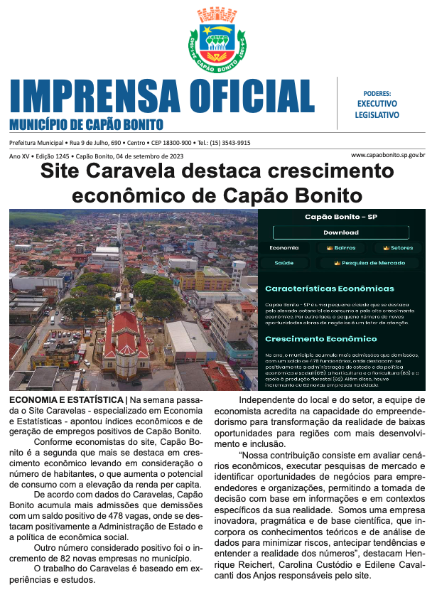 Capa da edição
