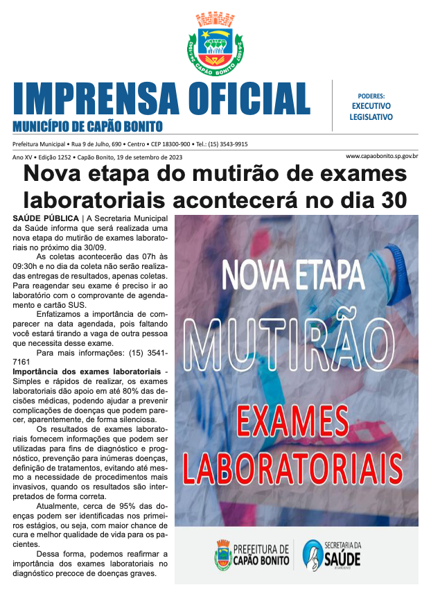 Capa da edição