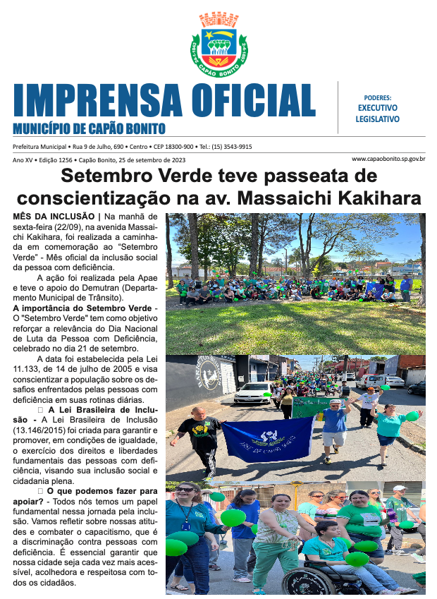 Capa da edição