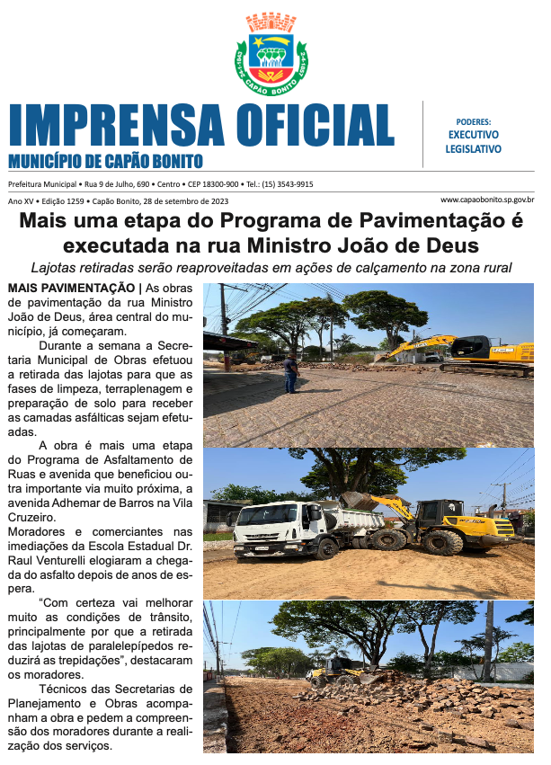 Capa da edição