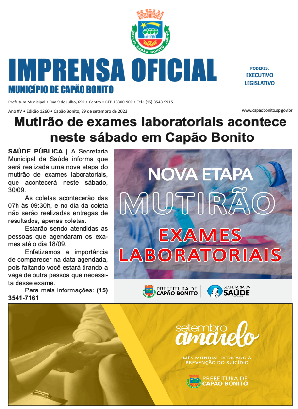 Capa da edição