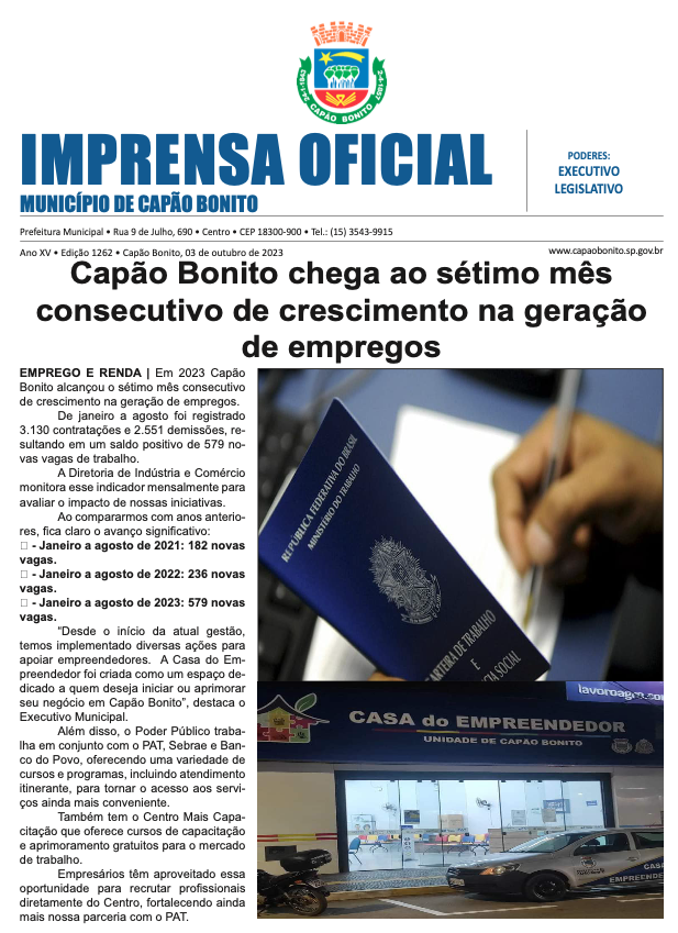 Capa da edição