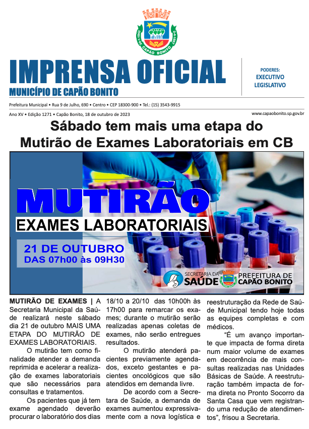 Capa da edição