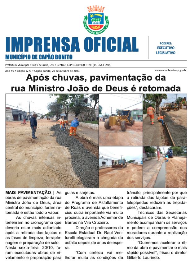 Capa da edição