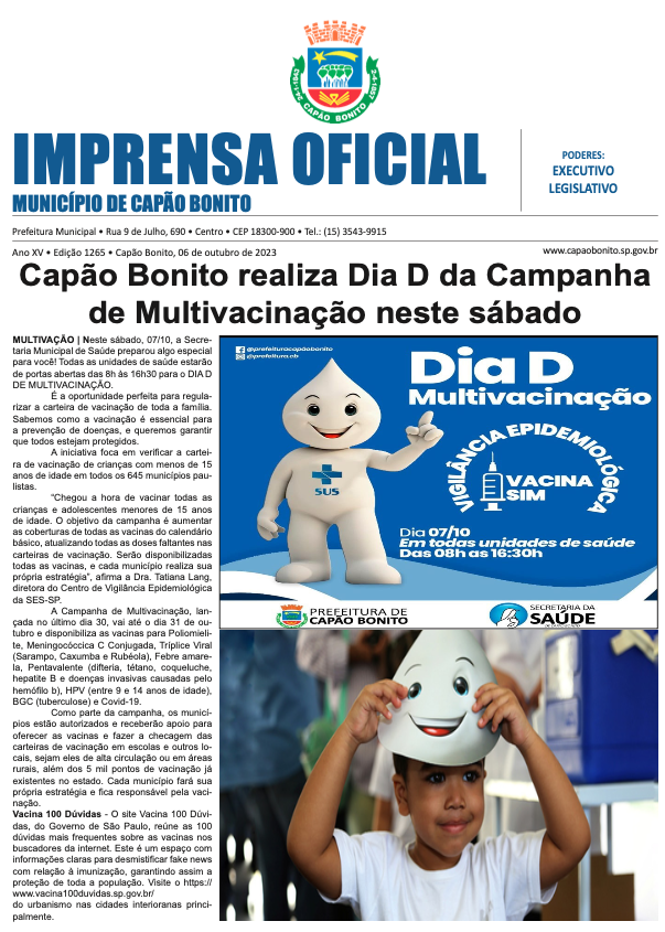 Capa da edição