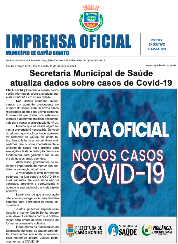 Capa da edição