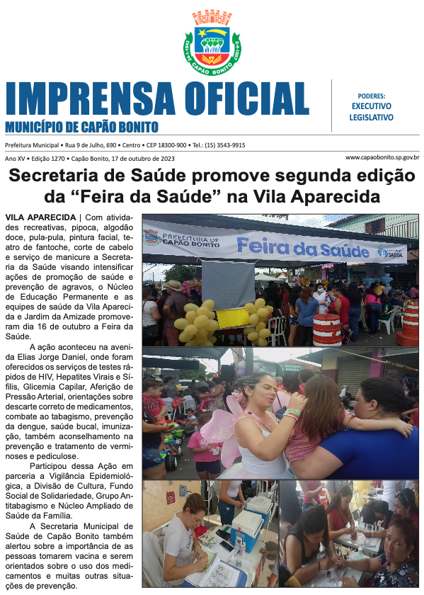 Capa da edição