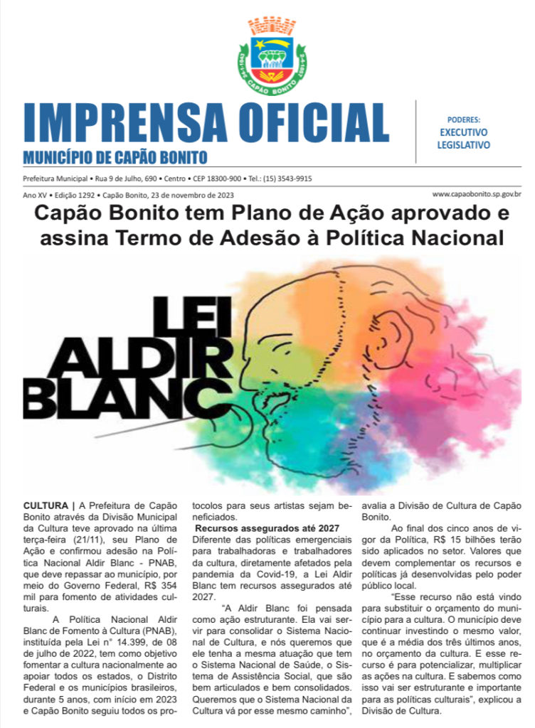 Capa da edição
