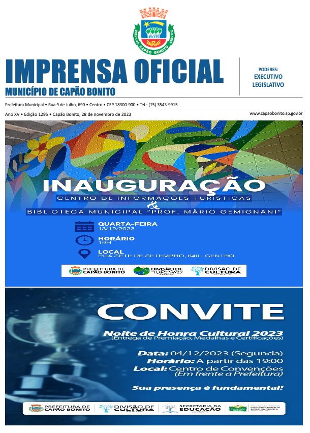Capa da edição