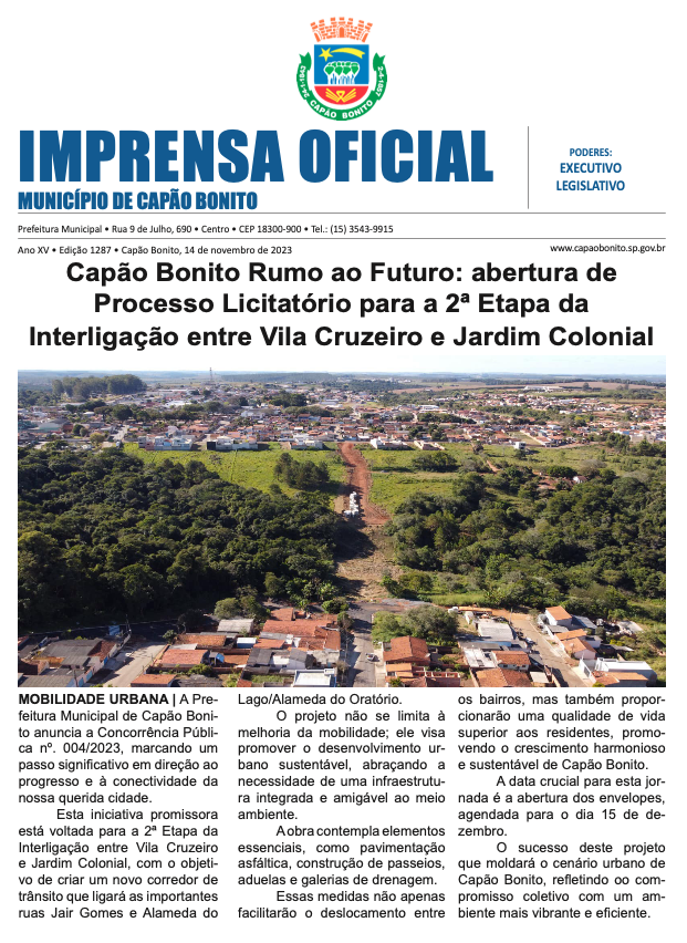 Capa da edição
