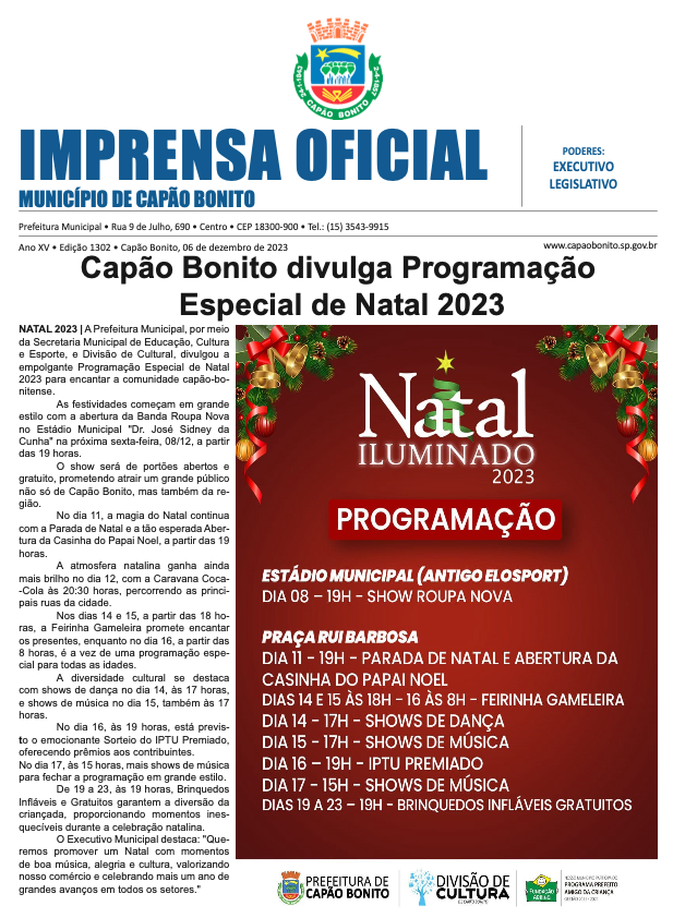 Capa da edição