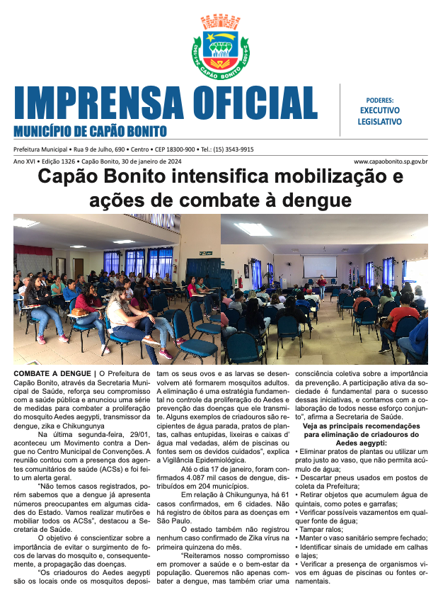 Capa da edição