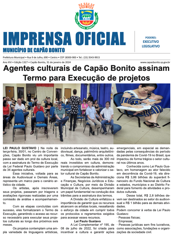 Capa da edição
