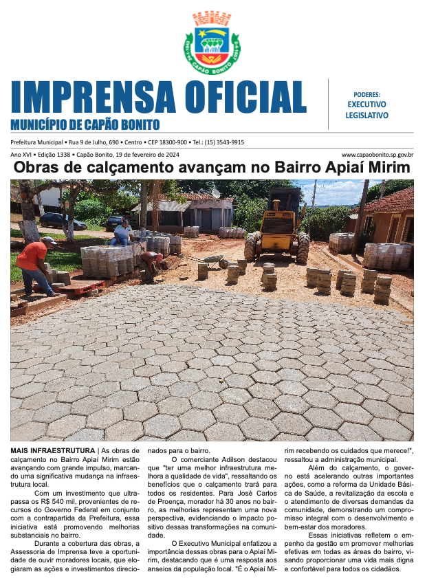 Capa da edição