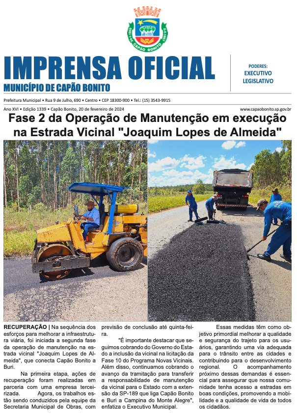 Capa da edição