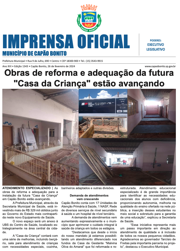 Capa da edição